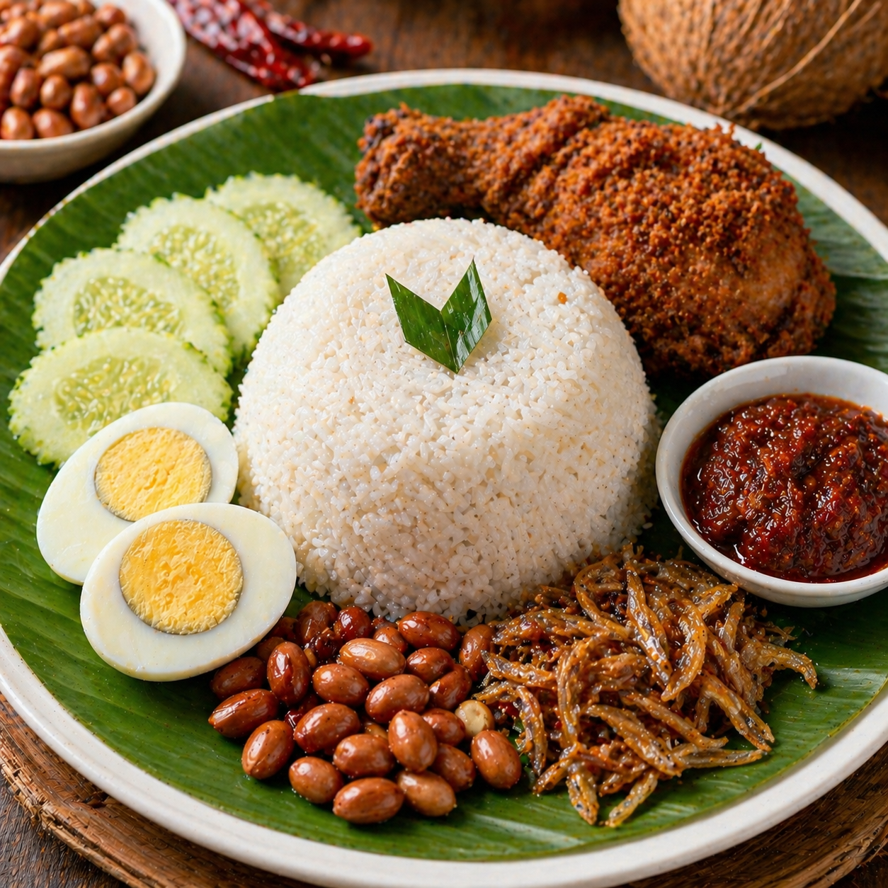 Nasi Lemak Spesial Kedai Tiga Nyonya